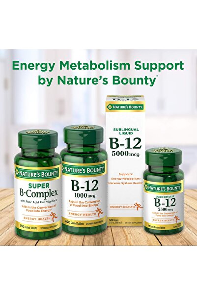 Nature's Bounty Vitamin B-12 1000 mcg, 100 Count