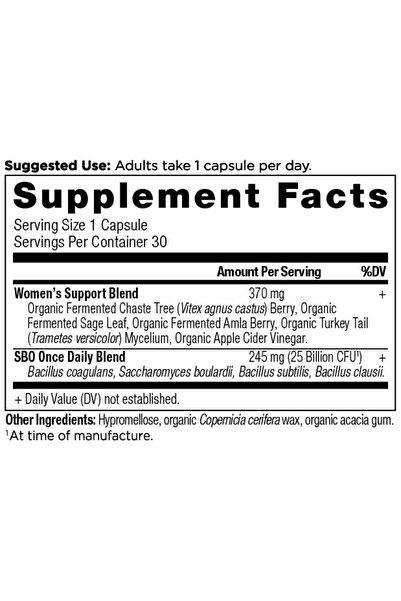 ANCIENT NUTRITION Probiotics for Women, 30ct, Digestive Support, Reduces Bloating, 25B CFUs*