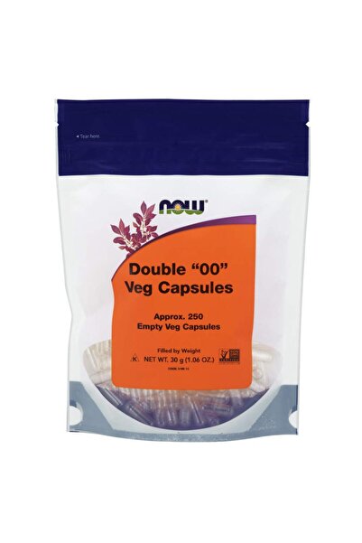 Now Foods Vegetarian Empty Capsules, Double 00, Non-GMO, 250 Capsules