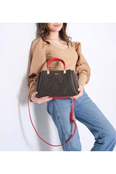 Just Polo Justpolo Original Monogram Printed Handbag Wallet Suit Tyc0Tk2120