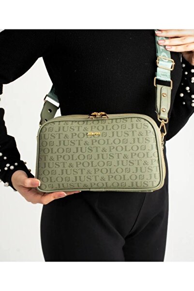 Just Polo حقيبة كتف نسائية بحزام طويل مكونة من 5 أقسام JustPolo tycjtk2053