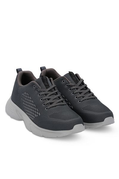Slazenger Lever I Large Size Men's Sneaker Shoes Dark Gray