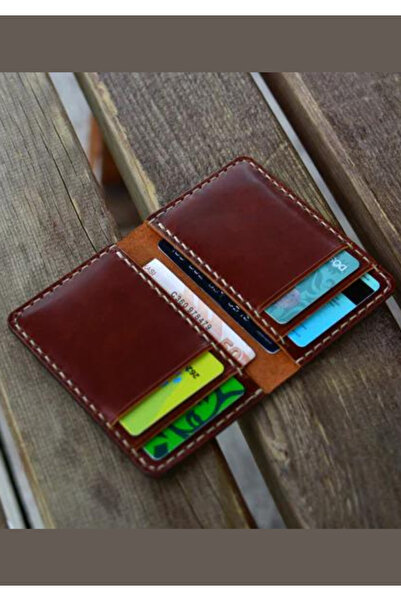 Safir Leather Віскі Американський шкіряний гаманець для карток