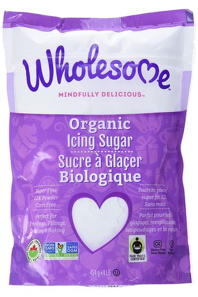 Wholesome Wellness Organic Sweetener Powdered Sugar 454 g