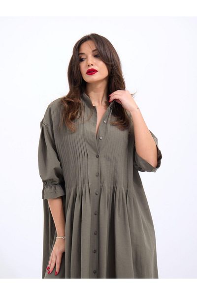 Veronika Mağazacılık Khaki 5865 Dress