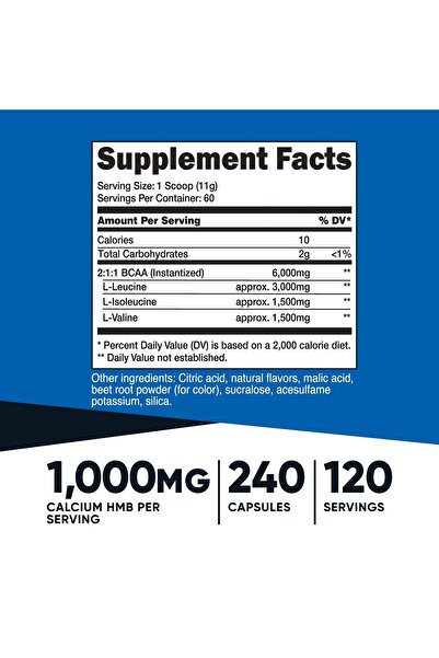 Nutricost BCAA Powder (Raspberry Lemonade, 60 Servings) - Optimal 2:1:1 Ratio