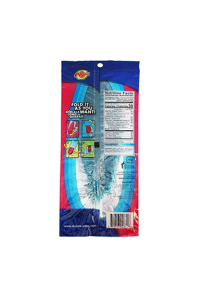 pigui Dulces Pigui Slaps Tamarind Blue Flavor Paletas Mexican Candy (10 Lollipops)