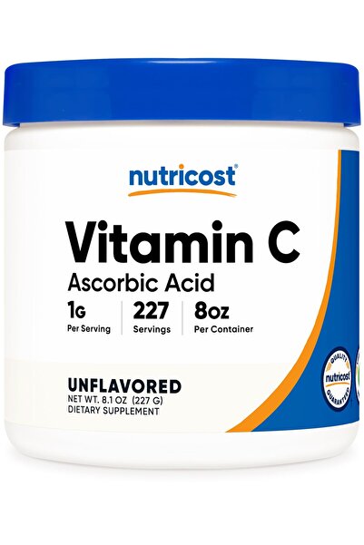 Nutricost Ascorbic Acid Powder (Vitamin C) 0.5 LBS (8 Ounce)