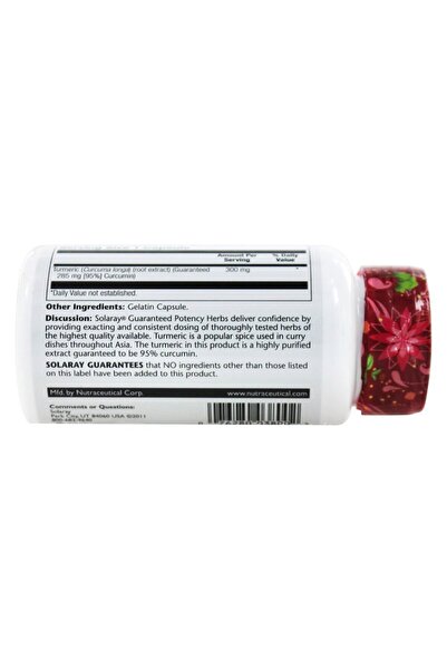 Solaray Turmeric Root Extract 300 mg - 60 Capsules