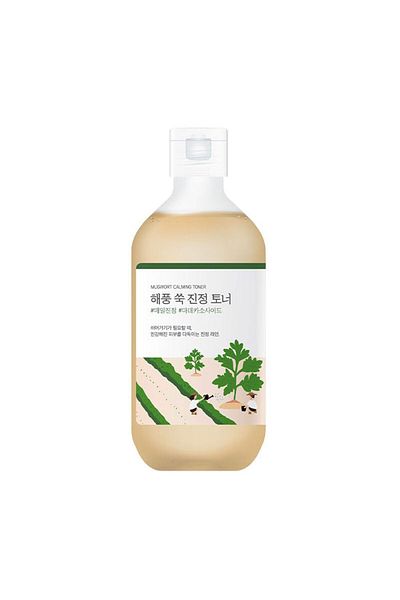 Round Lab Mugwort Calming Toner 300ml / Madecassoside, Soothing, Water Type Toner
