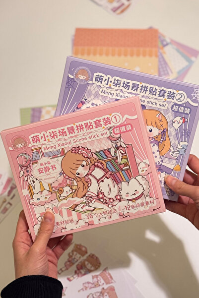 caps Miya Telado 400+ Çıkartma Seti 36 Karakter & 12 Sahne Sticker DIY Kawaii...