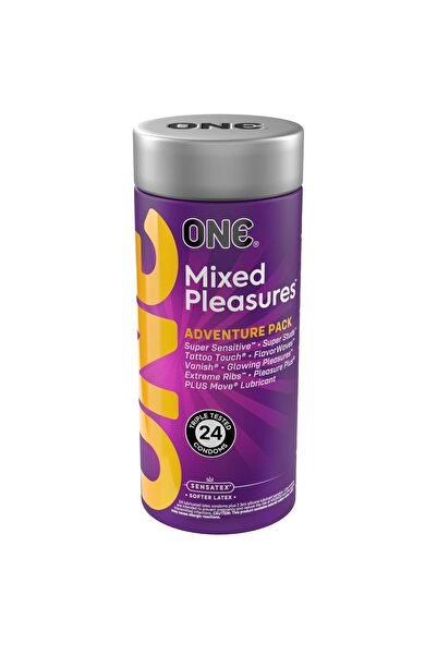 ONE ® Mixed Pleasures™ Variety Pack | Ultra Thin, Glowing, Flavored, Textured...