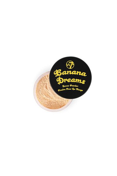 w7 Banana Dreams Loose Setting Powder - Weightless Yellow Blurring Powder For All Skin Tones