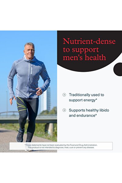 Youtheory Men's Vegan Maca - Energy, Stamina & Endurance - Dairy, Soy, Gluten Free - 120 Capsules