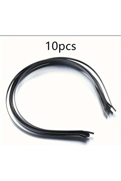 Handmade 10 قطع تاج معدني أسود بسمك 5 مم، تاج معدني فارغ