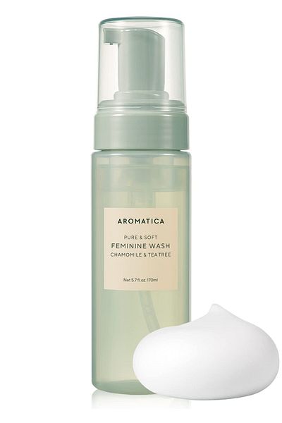 Aromatica Pure & Soft Feminine Wash Chamomile & Tea Tree 5.7 fl. oz - Gentle, pH-Balanced, Vegan, Cruelty-Free