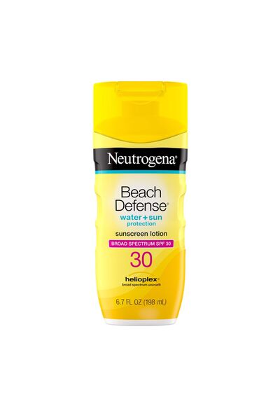 Neutrogena Beach Defense Water-Resistant SPF 30 Sunscreen Lotion, Oil-Free, P...