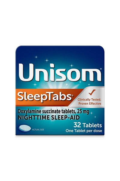 Unisom SleepTabs, Nighttime Sleep-aid, Doxylamine Succinate, 32 Tablets