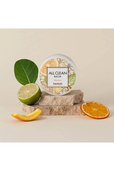 Heimish All Clean Balm Mandarin - Cleansing Balm, Waterproof Makeup Remover, Vegan, 4.0fl.oz/120ml