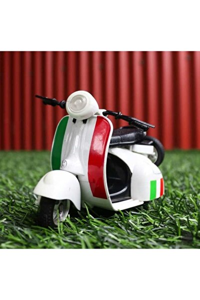 Mıncır Shop لعبة دراجة نارية فيسبا - دراجة نارية سحب قطرة 1:14