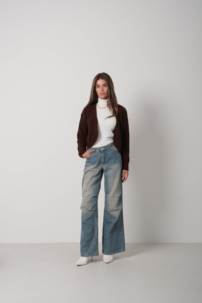 JANES Ζακέτα Crop Knitwear