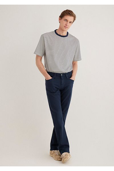 Mavi Martin Dunkelblaue Komfort-Gabardine-Hose 0037889451