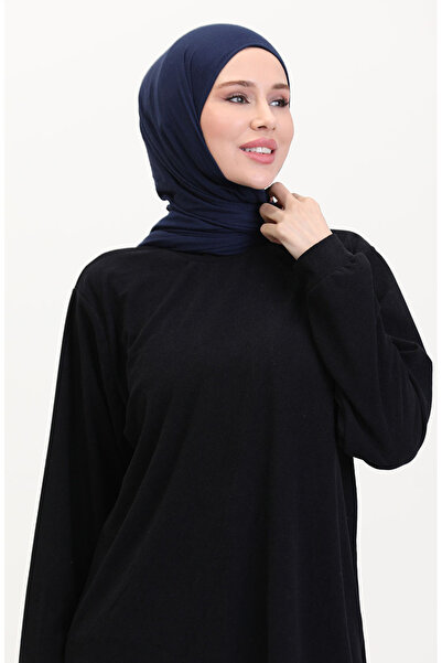 sefamerve Navy Blue Tunic and Pants Double Suit 0565