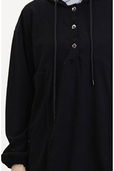 sefamerve Hooded Tunic Trousers Double Suit 0567-06 Navy Blue