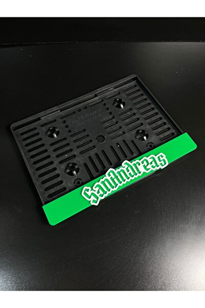 karbonsoft San Andreas Yazılı Motosiklet Plaka Çerçevesi – Şık ve Dayanıklı