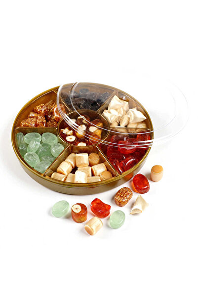 Hacı Şerif حلوى أكيدي مشكلة مصنوعة يدوياً 400 جرام (علبة مستديرة)