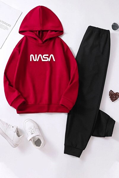 ADWAX Set de trening pentru copii cu imprimeu text NASA pentru copii