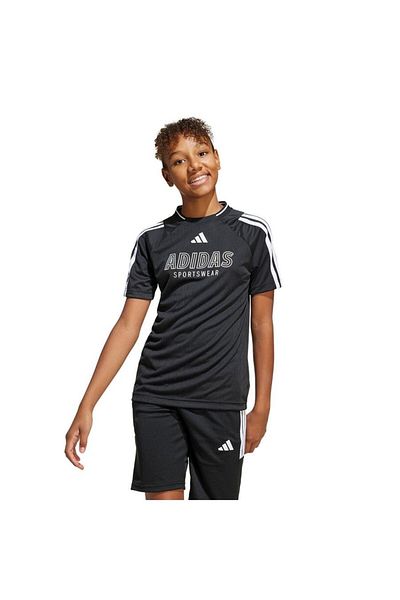 adidas Tricou negru pentru copii J Hot Tee Jı6178