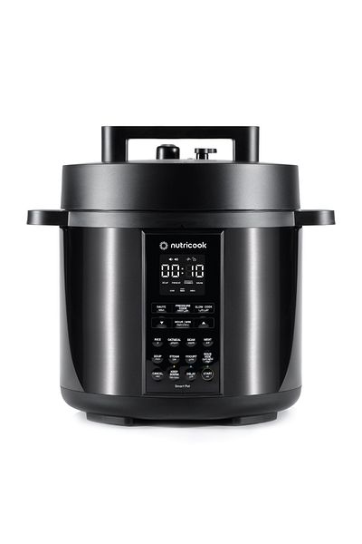 Nutricook Smart Pot 2, 1200 Watts Electric Pressure Cooker, Rice Cooker, Steamer, Yogurt Maker, 8L, Black