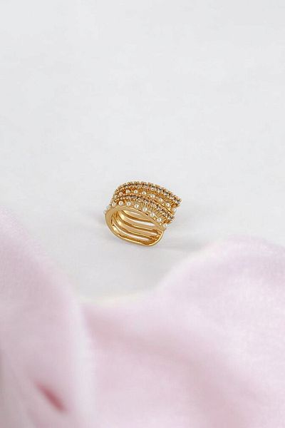 Çlk Accessories Premium Four Rows Pearl Cartilage Earrings 35677