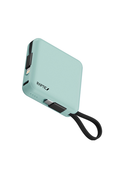 Raptic Lightning ve Type-C Kablolu Dijital LED Göstergeli Askılı Powerbank 50...