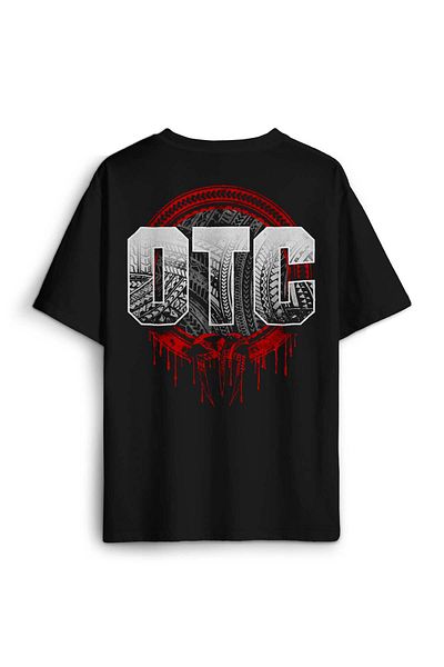 Kendim Seçtim Túlméretes póló Otc Roman Reigns Wwe Fighting Gym Fight Sportruházat nyomott fekete uniszex póló