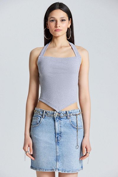 World Fashion Trends 2572 Μπλούζα εξώπλατης γκρι