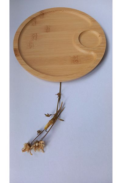 shop Bamboo Round Presentation Snack Bowl 20 cm