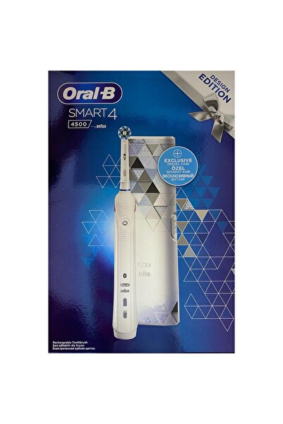 Oral-B Smart 4500 Modern Motif Cross Action Beyaz Şarjlı Fırça
