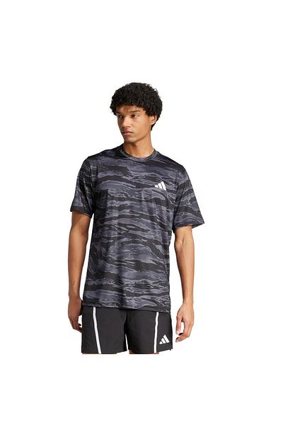adidas Ανδρικό μαύρο μπλουζάκι Camo Aop Tee Jn5953