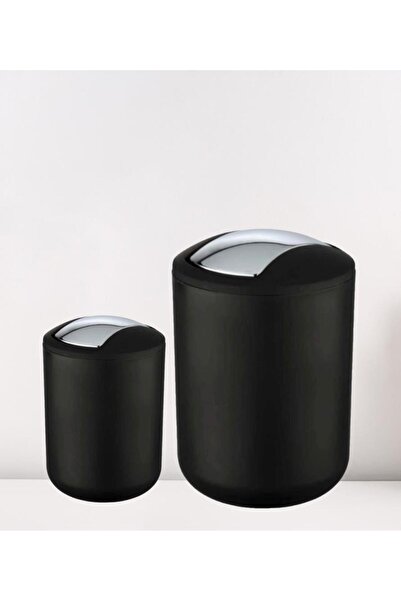 Saban 2 bucăți negru, coș de gunoi de 6,4 litri și 2 litri - model brazilian