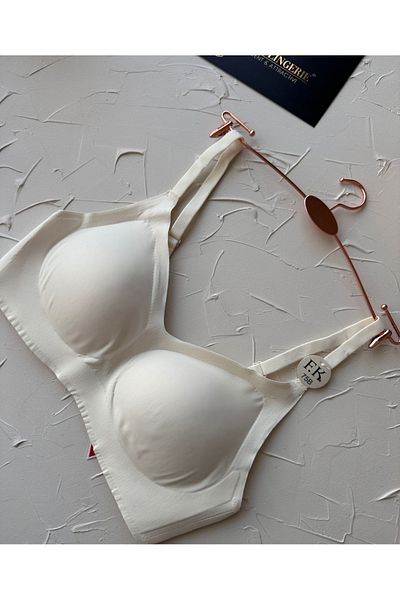 İntive Lingerie Carma Imported Thin-Silk Semi-Push-up Seamless Thin-Strap Bra