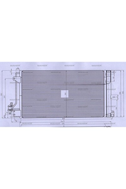 MAHER رادياتير تكييف هواء لسيارة فولكس فاجن ترانسبورتر T5 03-11 1.9tdi ناقل حركة أوتوماتيكي/يدوي MHR-19001