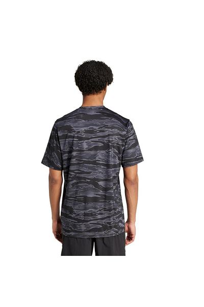 adidas Ανδρικό μαύρο μπλουζάκι Camo Aop Tee Jn5953
