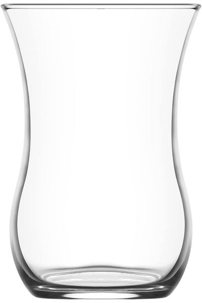 LAV 6 Peices Klasik Tea or Coffee Cup, 118 ml, Clear