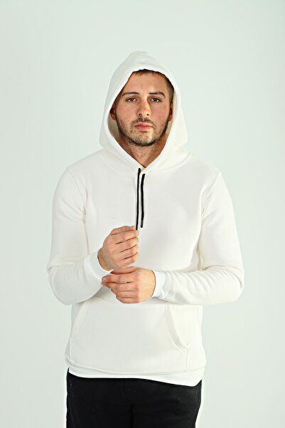 eg38 Tmb 3 Ip Raised Hooded Sweat 24 White