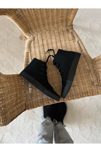 MİSU Snow Deri Tozu Nubuk Kömür Jel Taban Uzun Unisex Spor Bot