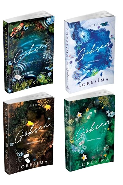 Ephesus Yayınları Gökçen Serisi 1-2-3-4 Kitap Set Karton Kapak  Loresima