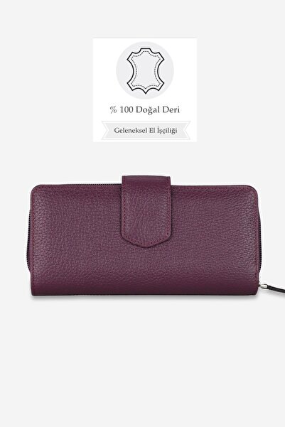 TUNAELLİ Жіночий гаманець з блискавкою, великою кишенею для карток та відділе...