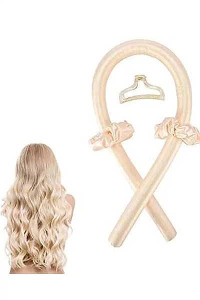 Vitastyle مجموعة تصفيف الشعر بدون حرارة من الساتان ومشبك مزلاج